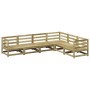 Gartensofa-Set 6-teilig aus imprägniertem Kiefernholz von vidaXL, Gartensets - Ref: Foro24-3299455, Preis: 360,57 €, Rabatt: %