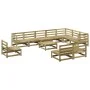 Garden sofa set 11 pieces impregnated pine wood by vidaXL, Garden sets - Ref: Foro24-3299488, Price: 611,56 €, Discount: %