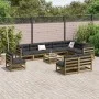 Garden sofa set 11 pieces impregnated pine wood by vidaXL, Garden sets - Ref: Foro24-3299488, Price: 611,56 €, Discount: %