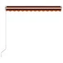 Manuelle ausziehbare Markise in Orange und Braun, 350x250 cm. von vidaXL, Markisen - Ref: Foro24-3051211, Preis: 430,35 €, Ra...
