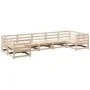 Gartensofa-Set 7-teilig aus massivem Kiefernholz von vidaXL, Gartensets - Ref: Foro24-3299614, Preis: 411,39 €, Rabatt: %