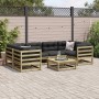 Gartensofa-Set 7-teilig aus imprägniertem Kiefernholz von vidaXL, Gartensets - Ref: Foro24-3299311, Preis: 417,73 €, Rabatt: %