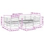 Gartensofa-Set 7-teilig aus imprägniertem Kiefernholz von vidaXL, Gartensets - Ref: Foro24-3299311, Preis: 417,73 €, Rabatt: %