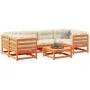 7-piece garden sofa set with wax-brown pine wood cushions by vidaXL, Garden sets - Ref: Foro24-3299313, Price: 804,92 €, Disc...