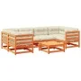 7-piece garden sofa set with wax-brown pine wood cushions by vidaXL, Garden sets - Ref: Foro24-3299313, Price: 804,92 €, Disc...