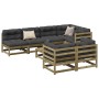 Gartensofa-Set 8-teilig aus imprägniertem Kiefernholz von vidaXL, Gartensets - Ref: Foro24-3299345, Preis: 472,64 €, Rabatt: %