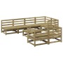 Gartensofa-Set 8-teilig aus imprägniertem Kiefernholz von vidaXL, Gartensets - Ref: Foro24-3299345, Preis: 472,64 €, Rabatt: %