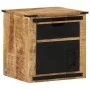 Nachttisch aus massivem Mangoholz, 40 x 40 x 45 cm von vidaXL, Nachttische - Ref: Foro24-358915, Preis: 110,85 €, Rabatt: %