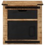 Mesita de noche madera maciza de mango 40x40x45 cm de vidaXL, Mesitas de noche - Ref: Foro24-358915, Precio: 96,12 €, Descuen...