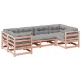 6-piece garden sofa set with Douglas fir wood cushions by vidaXL, Garden sets - Ref: Foro24-3299609, Price: 662,43 €, Discoun...