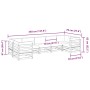 7-piece garden sofa set with impregnated pine wood cushions by vidaXL, Garden sets - Ref: Foro24-3299621, Price: 733,94 €, Di...