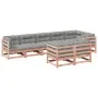 8-piece garden sofa set with Douglas fir wood cushions by vidaXL, Garden sets - Ref: Foro24-3299506, Price: 780,70 €, Discoun...