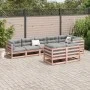 8-piece garden sofa set with Douglas fir wood cushions by vidaXL, Garden sets - Ref: Foro24-3299506, Price: 780,70 €, Discoun...