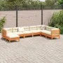8-piece garden sofa set with wax-brown pine wood cushions by vidaXL, Garden sets - Ref: Foro24-3299578, Price: 692,94 €, Disc...