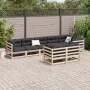 8-piece garden sofa set with solid pine wood cushions by vidaXL, Garden sets - Ref: Foro24-3299504, Price: 761,50 €, Discount: %
