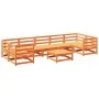 Garden sofa set 8 pieces solid pine wood wax brown by vidaXL, Garden sets - Ref: Foro24-3299332, Price: 497,16 €, Discount: %