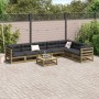 8-teiliges Gartensofa-Set mit Kissen aus imprägniertem Kiefernholz von vidaXL, Gartensets - Ref: Foro24-3299481, Preis: 771,7...