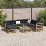 8-piece garden sofa set with impregnated pine wood cushions by vidaXL, Garden sets - Ref: Foro24-3299559, Price: 741,73 €, Di...