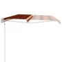 Retractable automatic awning in orange and brown, 400x300 cm. by vidaXL, Awnings - Ref: Foro24-3051203, Price: 678,28 €, Disc...