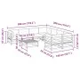 9-piece garden sofa set with solid pine wood cushions by vidaXL, Garden sets - Ref: Foro24-3299370, Price: 794,07 €, Discount: %