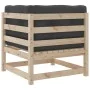 9-piece garden sofa set with solid pine wood cushions by vidaXL, Garden sets - Ref: Foro24-3299358, Price: 794,07 €, Discount: %