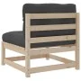 9-piece garden sofa set with solid pine wood cushions by vidaXL, Garden sets - Ref: Foro24-3299358, Price: 794,07 €, Discount: %