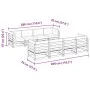 9-piece garden sofa set with solid pine wood cushions by vidaXL, Garden sets - Ref: Foro24-3299358, Price: 794,07 €, Discount: %