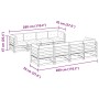9-teiliges Gartensofa-Set mit Kissen aus massivem Kiefernholz von vidaXL, Gartensets - Ref: Foro24-3299358, Preis: 801,61 €, ...
