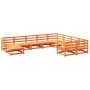 Garden sofa set 10 pieces solid pine wood wax brown by vidaXL, Garden sets - Ref: Foro24-3299637, Price: 632,49 €, Discount: %