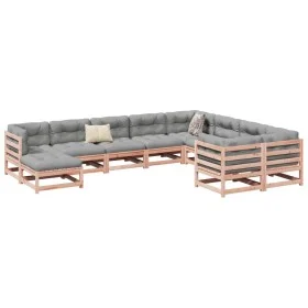 10-piece garden sofa set with Douglas fir wood cushions by vidaXL, Garden sets - Ref: Foro24-3299642, Price: 916,83 €, Discou...