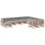 10-piece garden sofa set with Douglas fir wood cushions by vidaXL, Garden sets - Ref: Foro24-3299642, Price: 916,83 €, Discou...