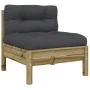 10-piece garden sofa set with impregnated pine wood cushions by vidaXL, Garden sets - Ref: Foro24-3299602, Price: 851,24 €, D...