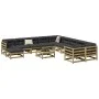 Gartensofa-Set 12-teilig aus imprägniertem Kiefernholz von vidaXL, Gartensets - Ref: Foro24-3299654, Preis: 723,02 €, Rabatt: %
