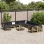 Gartensofa-Set 12-teilig aus imprägniertem Kiefernholz von vidaXL, Gartensets - Ref: Foro24-3299654, Preis: 723,02 €, Rabatt: %