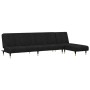 Zweiteilige Sofagarnitur aus schwarzem Samt von vidaXL, Sofas - Ref: Foro24-3216298, Preis: 419,48 €, Rabatt: %