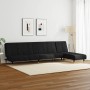 Zweiteilige Sofagarnitur aus schwarzem Samt von vidaXL, Sofas - Ref: Foro24-3216298, Preis: 419,48 €, Rabatt: %