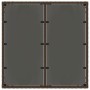 Garden table glass surface PE rattan brown 90x90x75 cm by vidaXL, Garden tables - Ref: Foro24-365587, Price: 109,69 €, Discou...