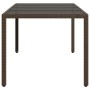 Gartentisch Glasoberfläche PE Rattan braun 190x90x75cm von vidaXL, Gartentische - Ref: Foro24-365593, Preis: 166,90 €, Rabatt: %