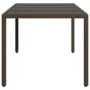 Mesa de jardín superficie de vidrio ratán PE marrón 190x90x75cm de vidaXL, Mesas de jardín - Ref: Foro24-365593, Precio: 173,...