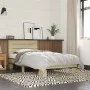 Estructura cama madera ingeniería metal roble Sonoma 75x190 cm de vidaXL, Camas y somieres - Ref: Foro24-845748, Precio: 64,6...