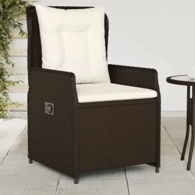 Gartenliegen 2 Stück braunes synthetisches Rattan von vidaXL, Gartenstühle - Ref: Foro24-368653, Preis: 221,07 €, Rabatt: %