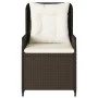 Gartenliegen 2 Stück braunes synthetisches Rattan von vidaXL, Gartenstühle - Ref: Foro24-368653, Preis: 221,07 €, Rabatt: %