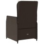 Garden recliners 2 pcs brown synthetic rattan by vidaXL, Garden chairs - Ref: Foro24-368653, Price: 224,26 €, Discount: %