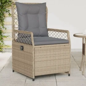 Garden recliners 2 pcs beige synthetic rattan by vidaXL, Garden chairs - Ref: Foro24-368664, Price: 200,17 €, Discount: %