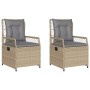 Gartenliegen 2 Stück beiges synthetisches Rattan von vidaXL, Gartenstühle - Ref: Foro24-368664, Preis: 202,80 €, Rabatt: %