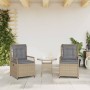 Gartenliegen 2 Stück beiges synthetisches Rattan von vidaXL, Gartenstühle - Ref: Foro24-368664, Preis: 202,80 €, Rabatt: %