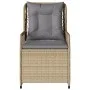 Garden recliners 2 pcs beige synthetic rattan by vidaXL, Garden chairs - Ref: Foro24-368664, Price: 200,17 €, Discount: %