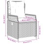 Gartenliegen 2 Stück beiges synthetisches Rattan von vidaXL, Gartenstühle - Ref: Foro24-368664, Preis: 202,80 €, Rabatt: %