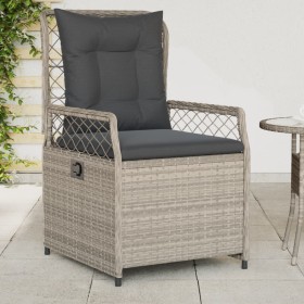 Gartenliegen 2 Stück hellgraues synthetisches Rattan von vidaXL, Gartenstühle - Ref: Foro24-368666, Preis: 193,87 €, Rabatt: %