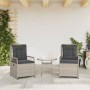 Garden recliners 2 pcs light gray synthetic rattan by vidaXL, Garden chairs - Ref: Foro24-368666, Price: 193,87 €, Discount: %